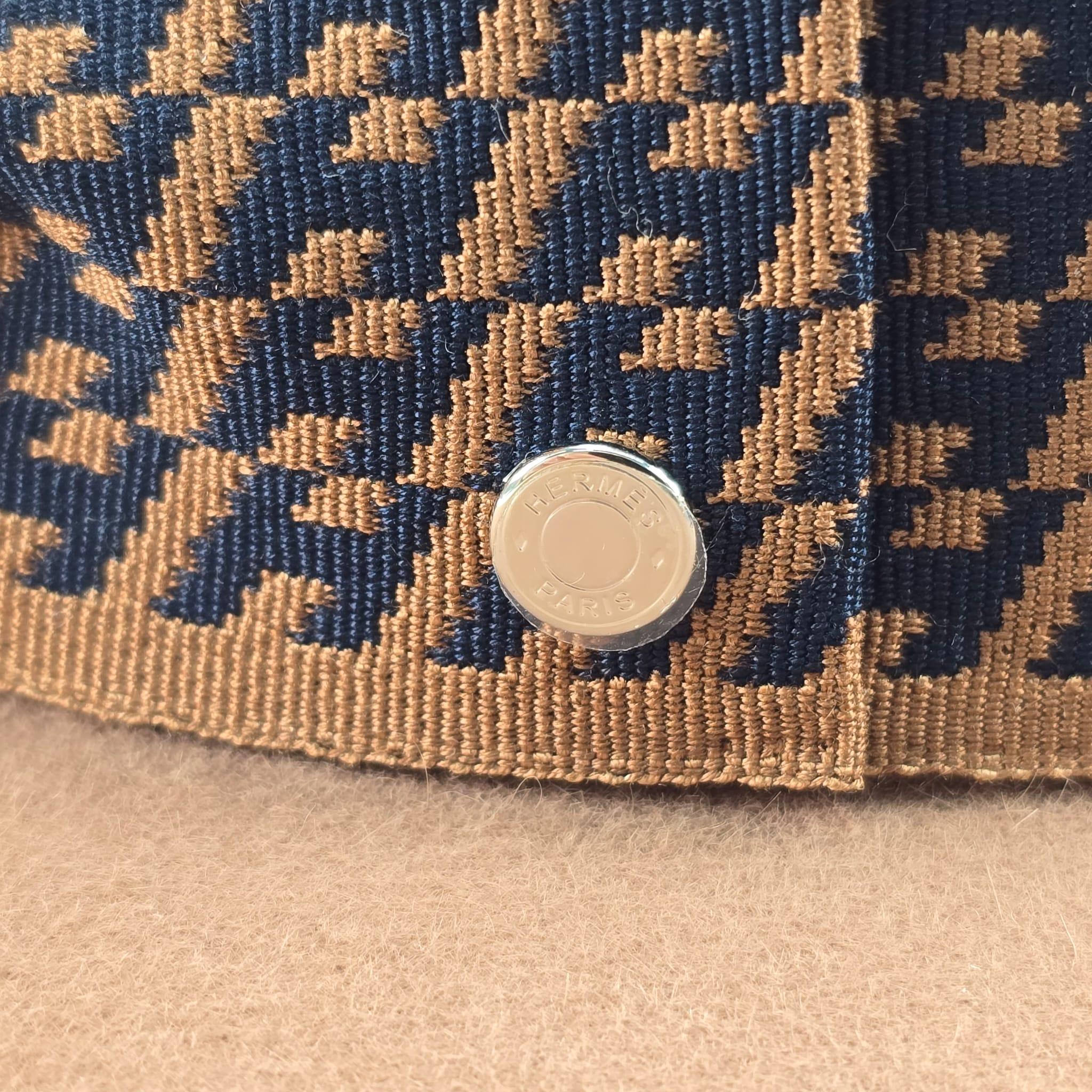Women's Hermès châtaigne Rabbit felt Faubourg Velvet hat Size 58