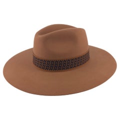 Hermès châtaigne Rabbit felt Faubourg Velvet hat Size 58