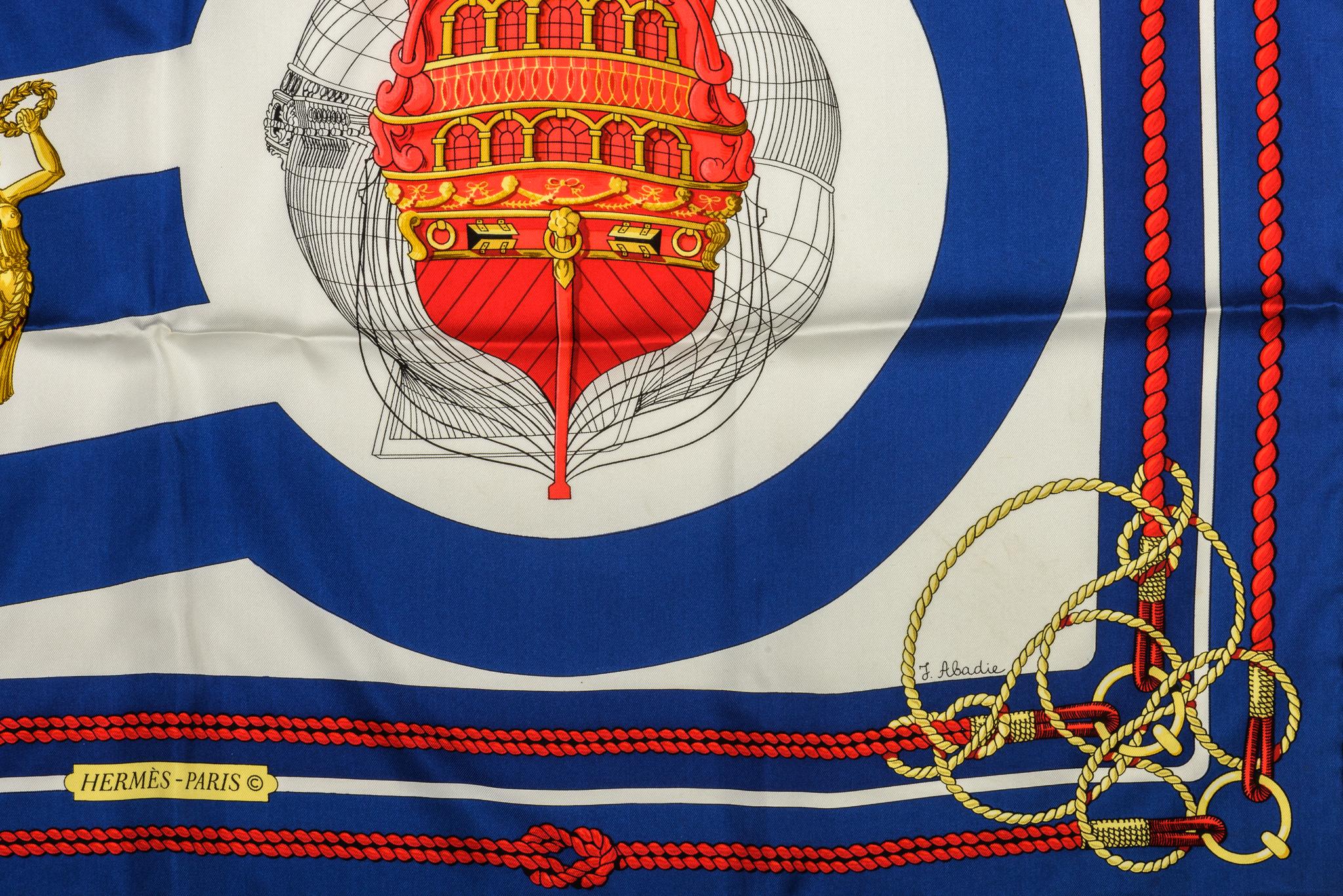 hermes nautical scarf