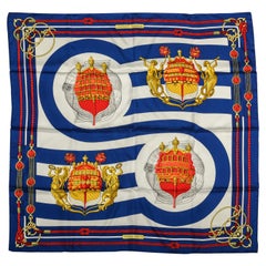 Hermes Chateaux D'Arriere Nautical Scarf, Box