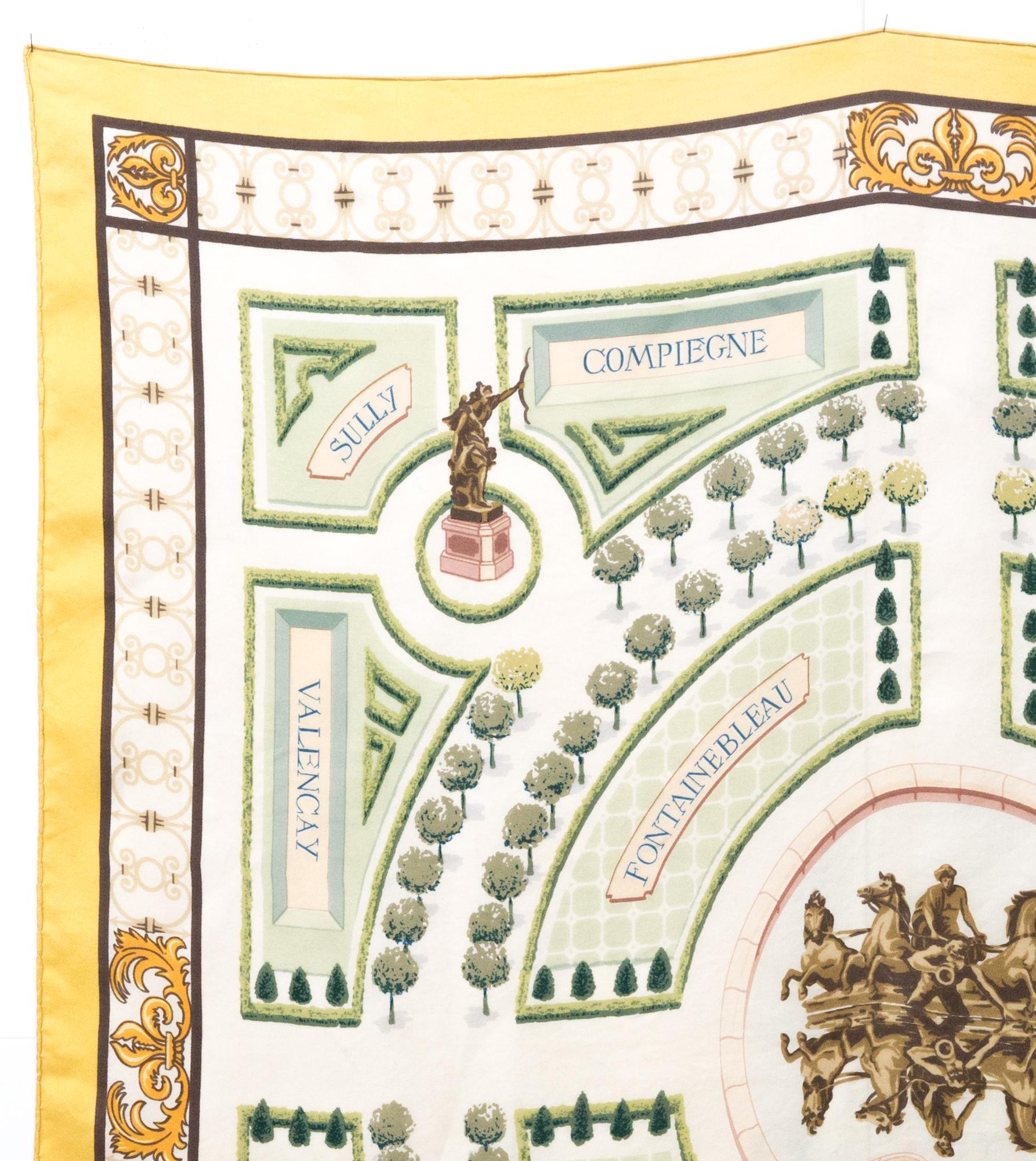 Hermes silk scarf 