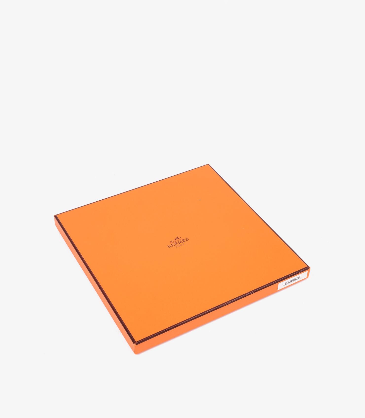 Hermès Chaudron, Orange Vif & Rose Aux Portes Du Palais Christine Henry Silk 90 In Excellent Condition In Bishop's Stortford, Hertfordshire