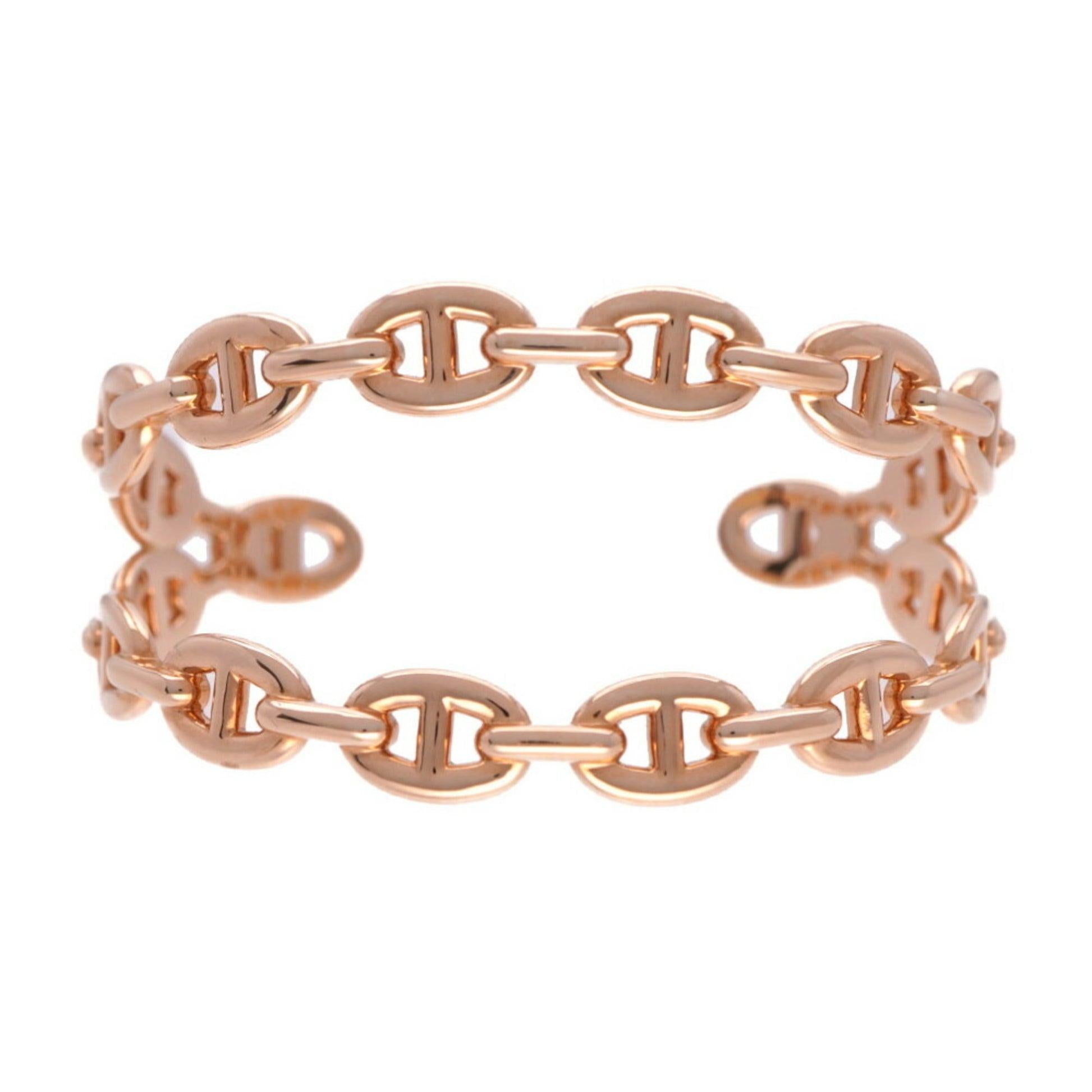 Hermes Chene D'Ancle Anchenee Double Bracelet in 18K Pink Gold

Additional Information:
Brand: Hermes
Gender: Women
Line: Chaine d'Ancre
Country of Origin: France
Color: Pink gold
Material: Pink gold (18K)
Condition details: This item has been used