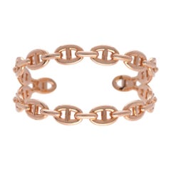 Hermes Chene D'Ancle Anchenee Double Bracelet in 18K Pink Gold