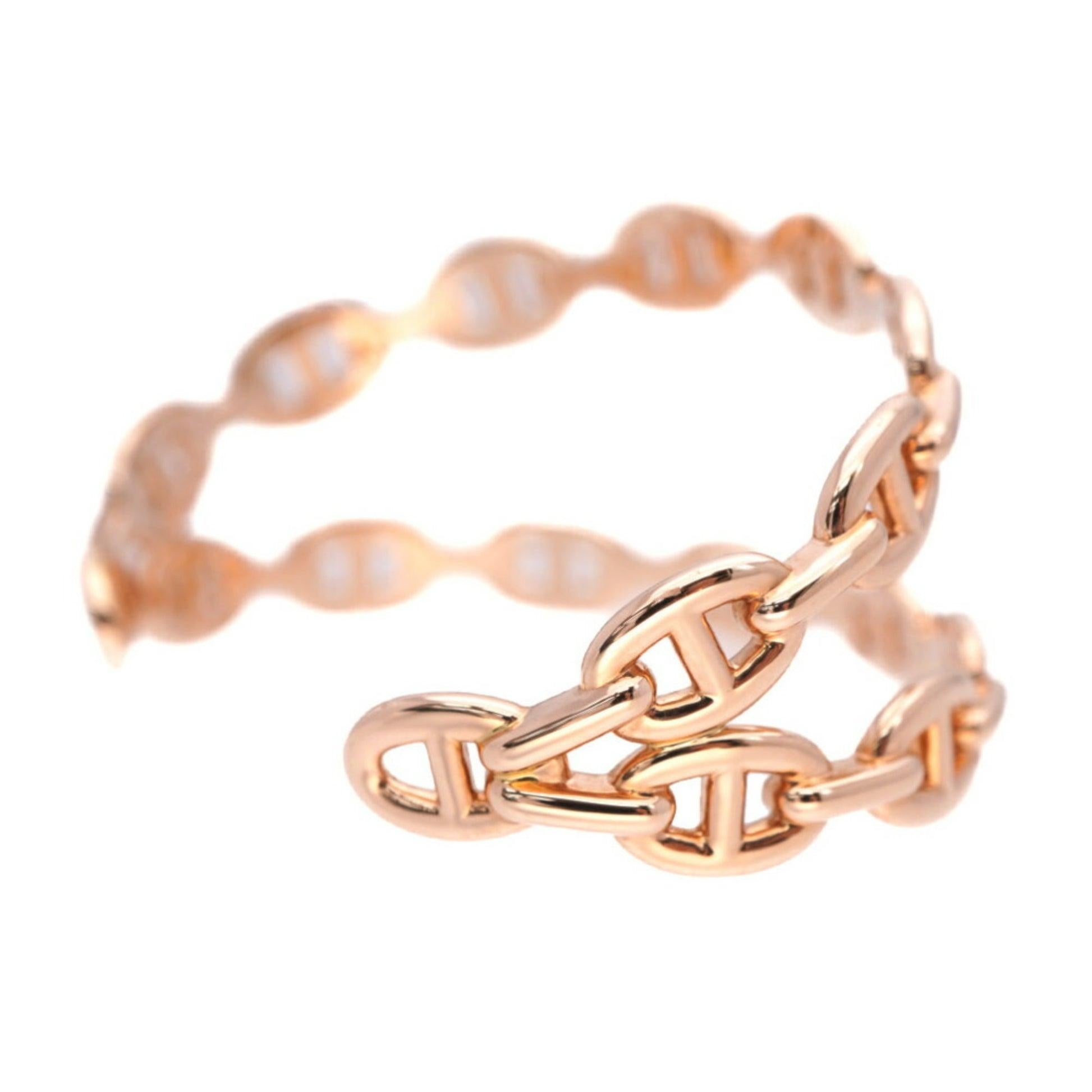 Hermes Chene D'Ancle Anchenee Double Bracelet in 18K Pink Gold For Sale 1