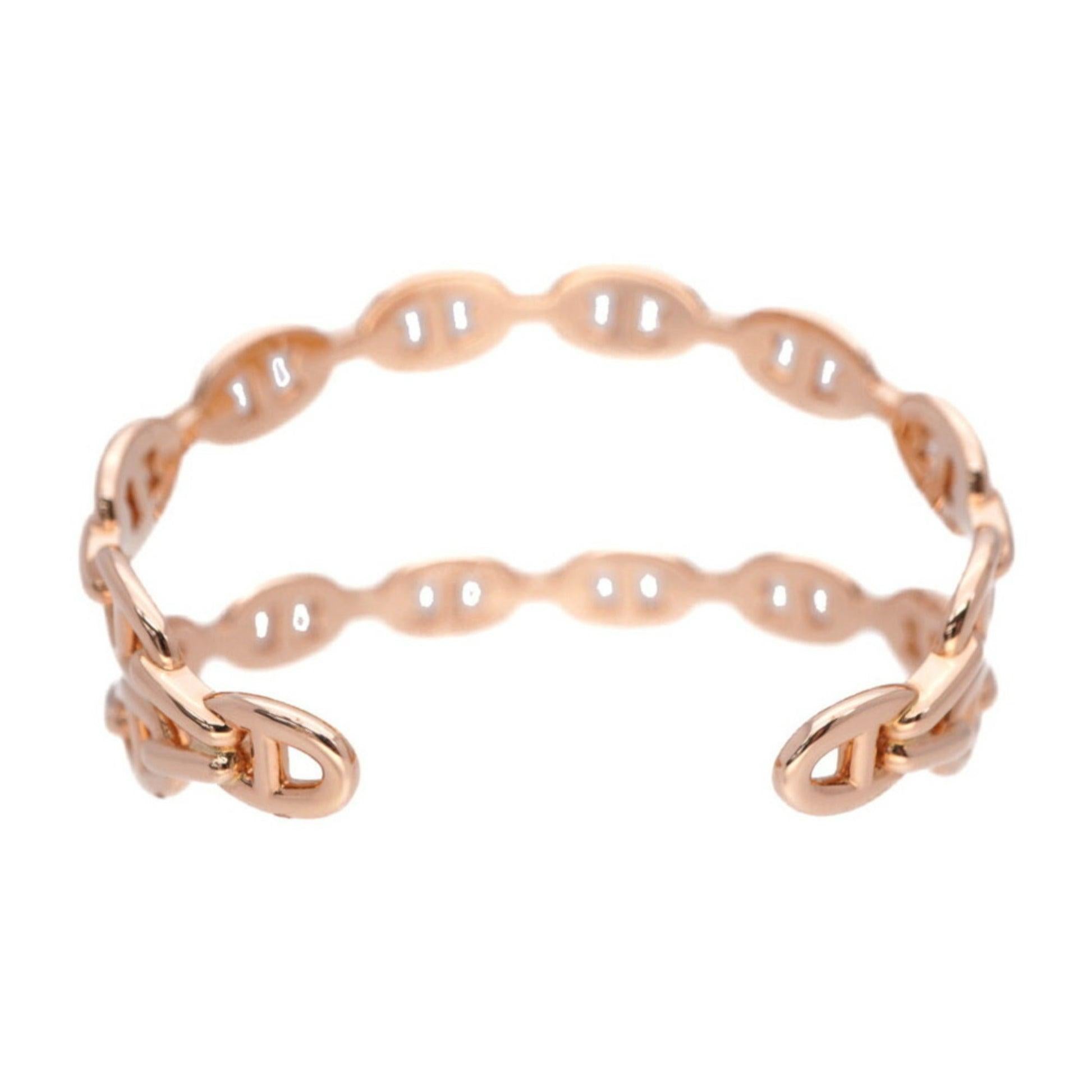Hermes Chene D'Ancle Anchenee Double Bracelet in 18K Pink Gold For Sale 2