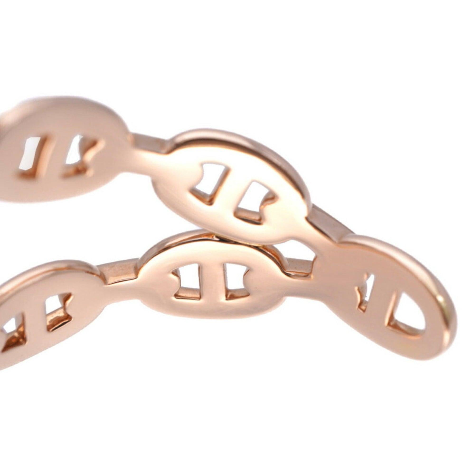 Hermes Chene D'Ancle Anchenee Double Bracelet in 18K Pink Gold For Sale 4
