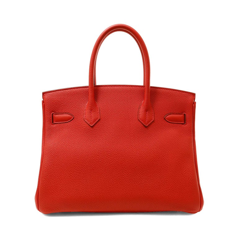 Hermès Cherry Red Togo 30 cm Birkin with Gold Hardware For Sale at ...