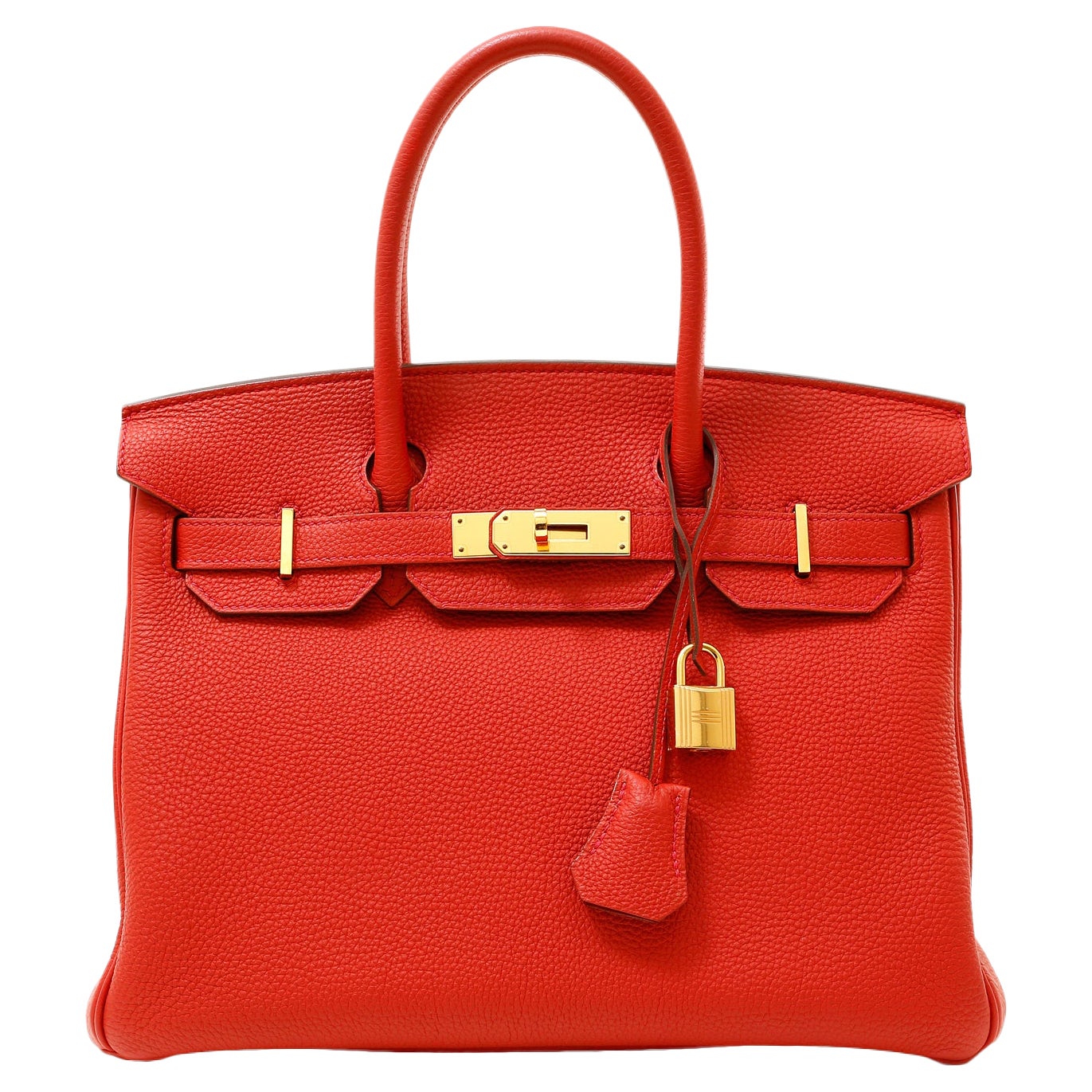 Hermès Cherry Red Togo 30 cm Birkin with Gold Hardware