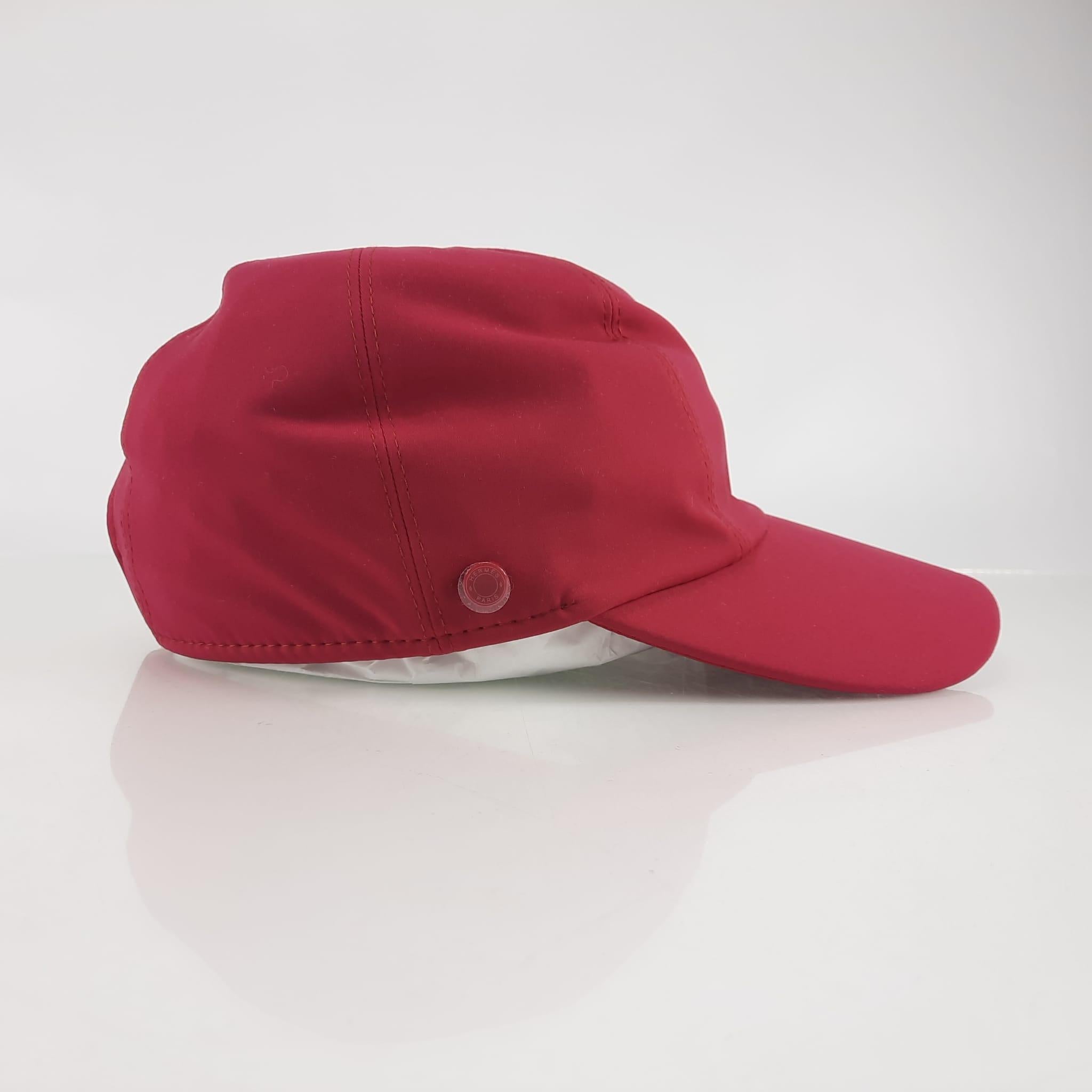 Hermes Cherry Rose Serena cap Size M In New Condition In Nicosia, CY