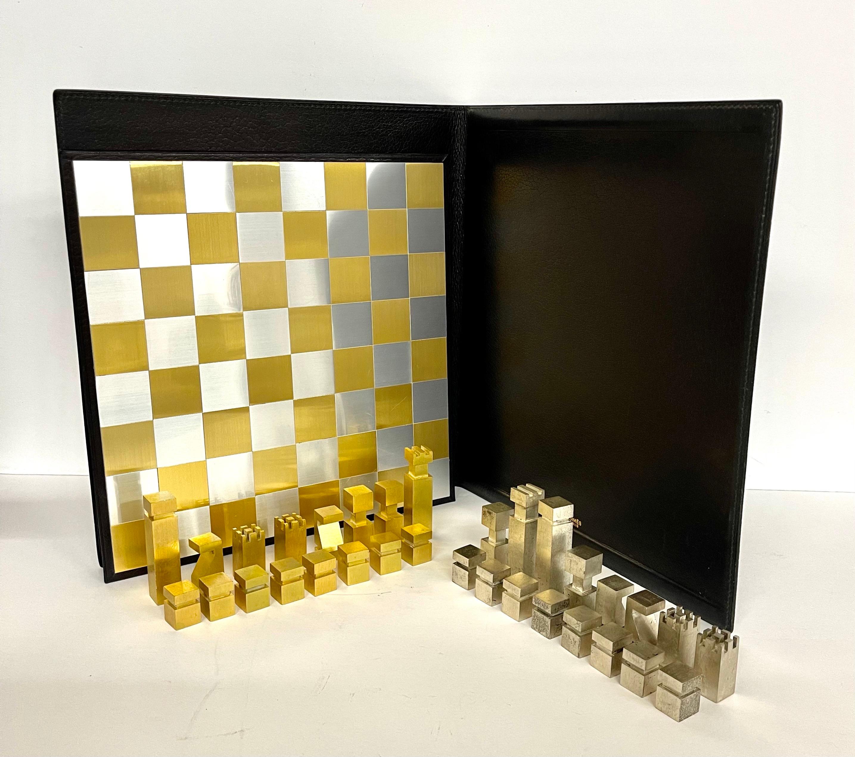 Late 20th Century Hermes Chess Set, 1985 For Sale