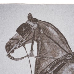 Hermes Cheval d'Attelage Coperta di cashmere Seigel