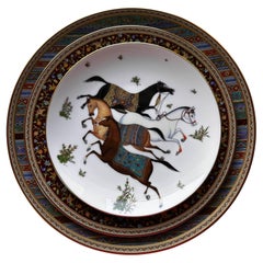 Service de vaisselle en porcelaine "Cheval d'Orient" Hermès - 41 pièces