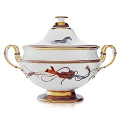 Hermes Cheval d'Orient Porcelain Soup Tureen