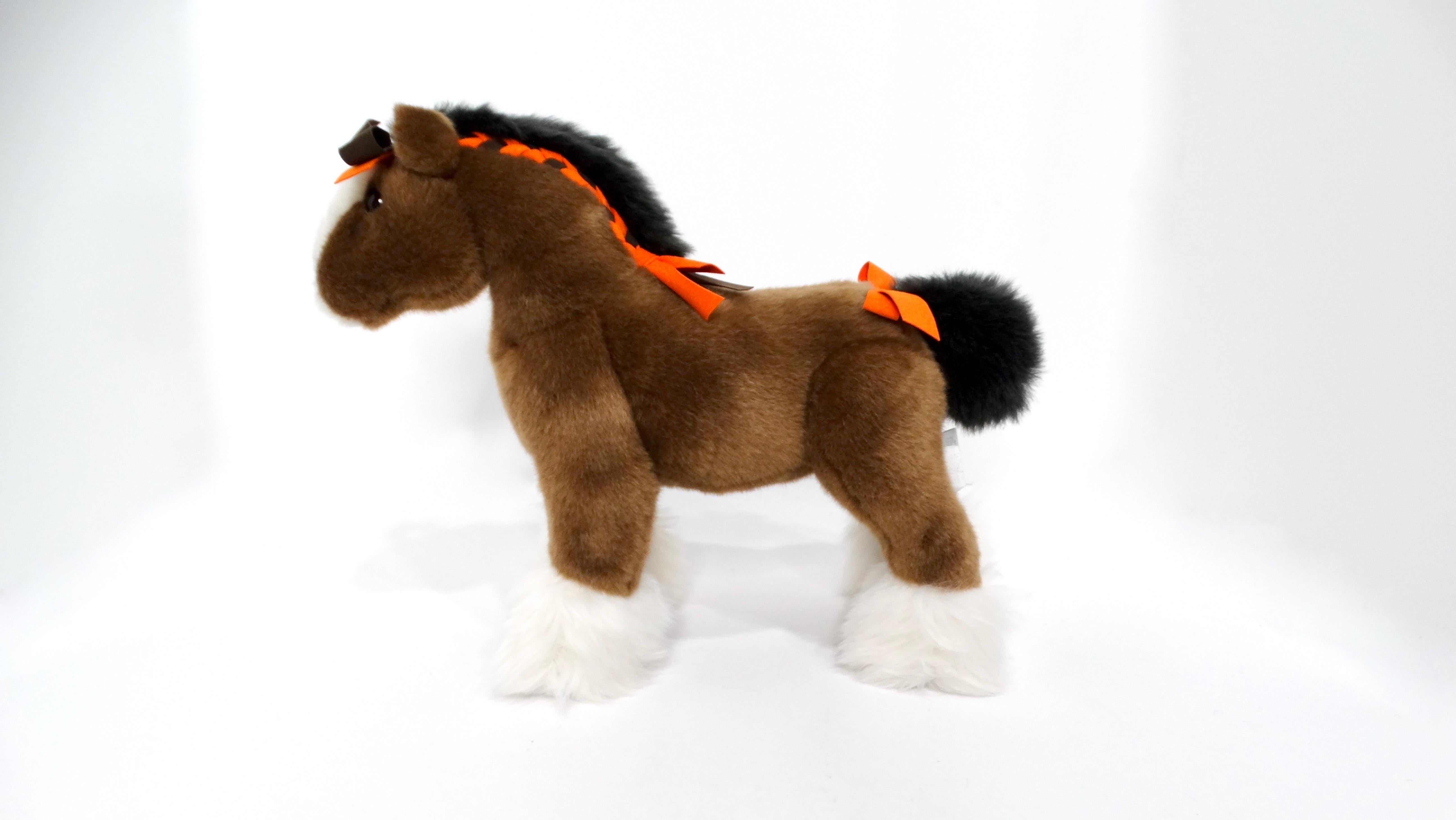 Hermes Cheval Hermy Cavallo Marrone Giocattolo di Peluche in vendita 2