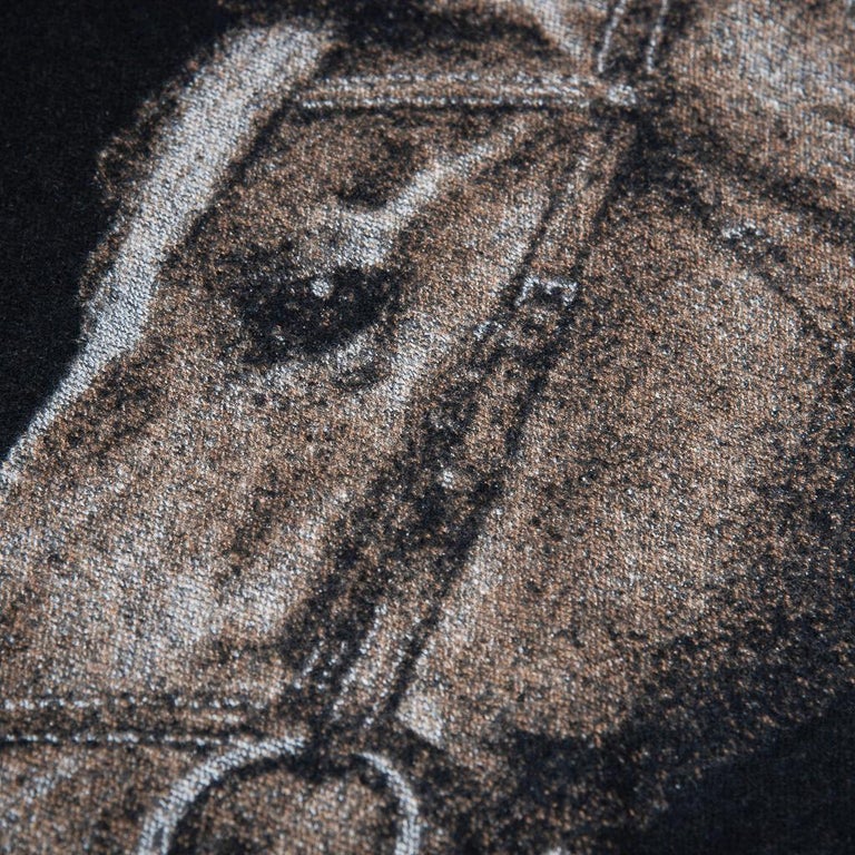 Hermes Cheval Palomino Alezan Mongolian Cashmere Throw Blanket New at