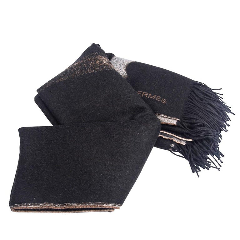 Hermes Cheval Palomino Alezan Mongolian Cashmere Throw Blanket New at