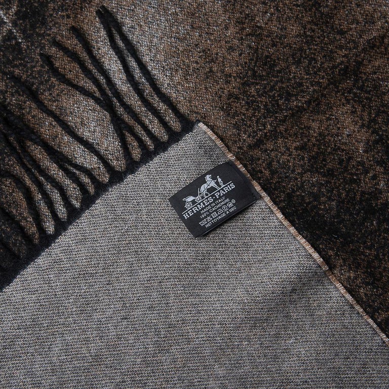 Hermes Cheval Palomino Alezan Mongolian Cashmere Throw Blanket New at