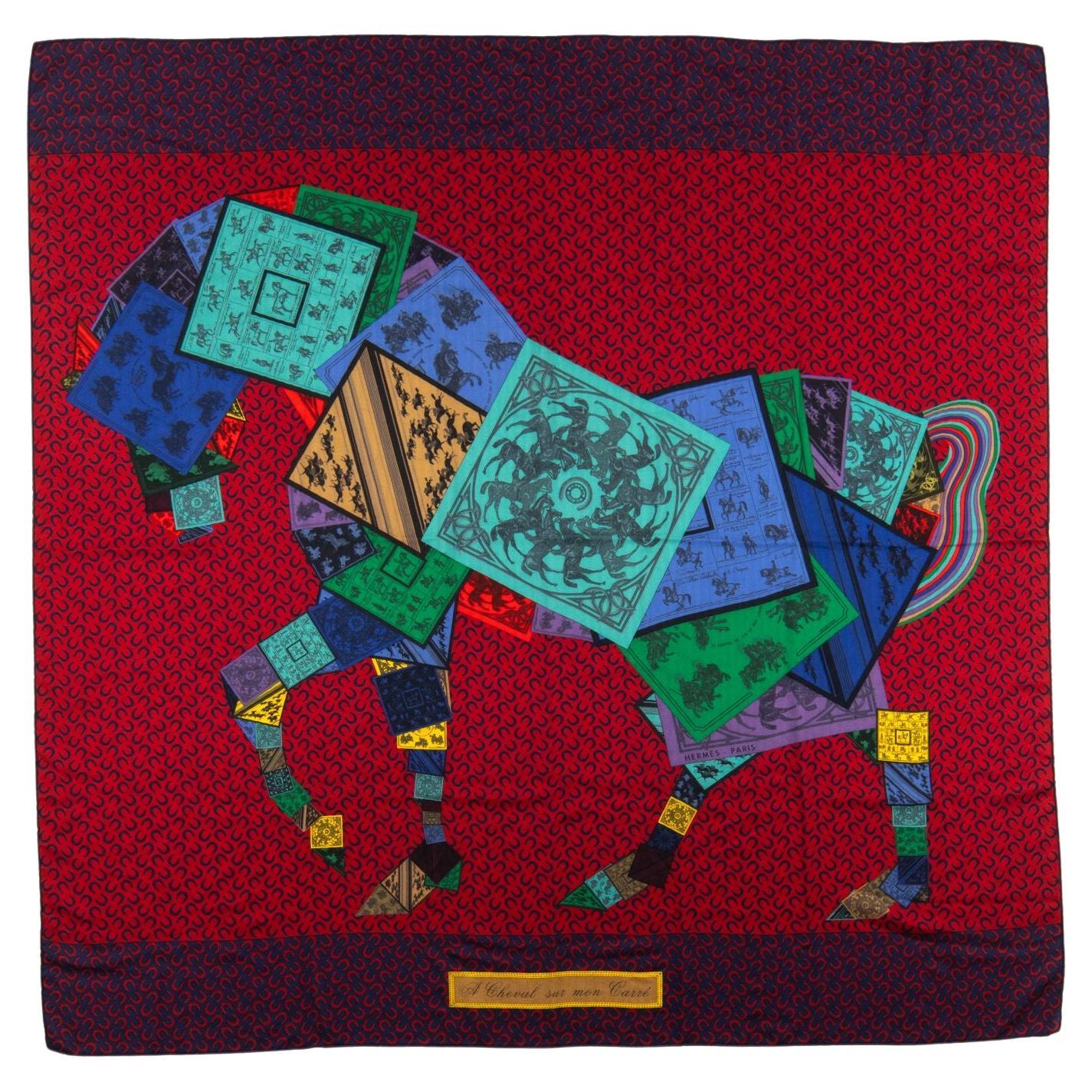 Hermes Cheval Sur Mon Cashmere Shawl For Sale