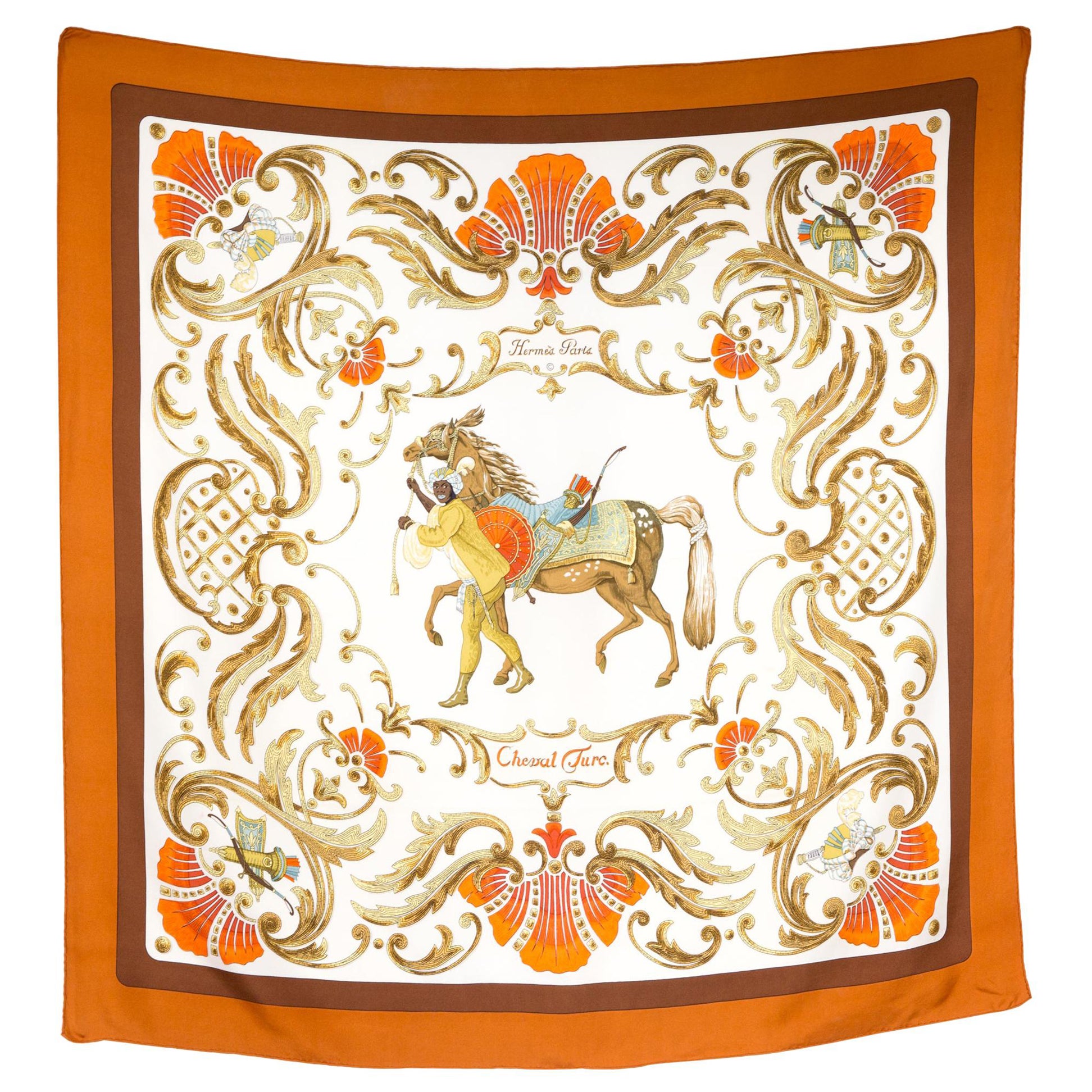 Hermes Cheval Turc von Christiane Vauzelles Seidenschal