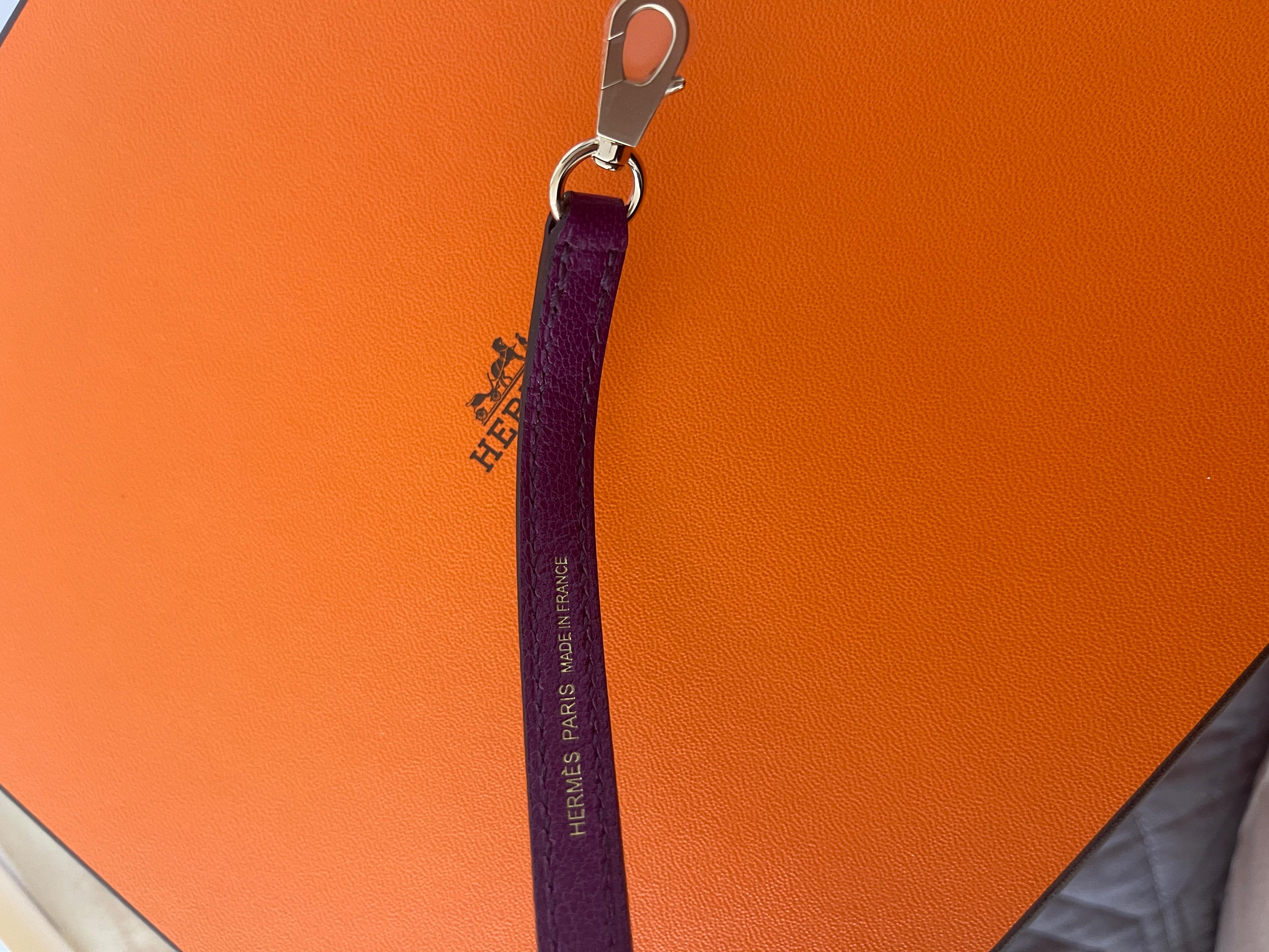 HERMES Chevre Mini Kelly Sellier 20 Anemone 6