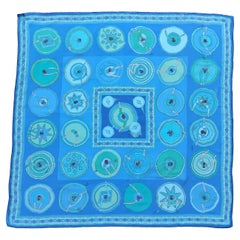 Hermès Chiffon Mousseline Seidenschal Belles du Mexique Jamin 35 Zoll