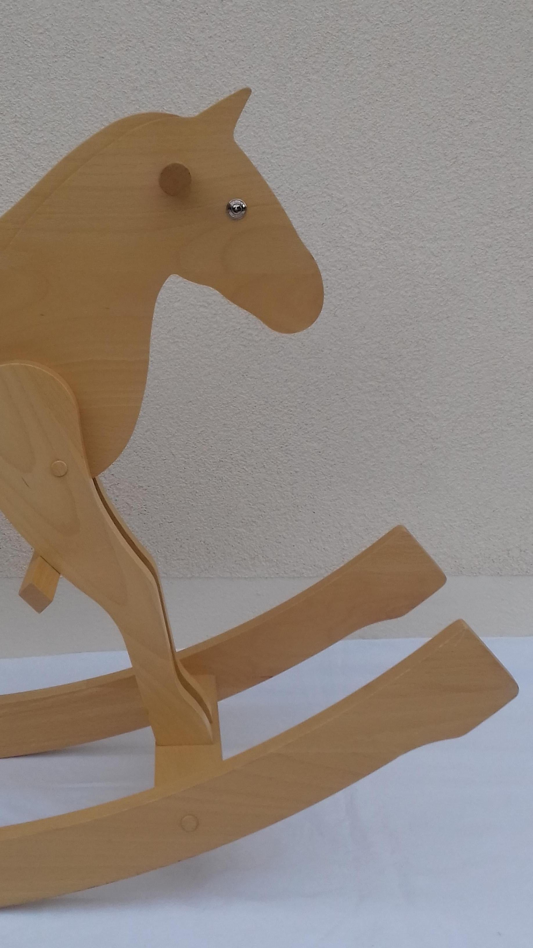 Authentic Hermès Rocking Horse

Made of Beechwood

Eyes are made of silver-tone metal button, 