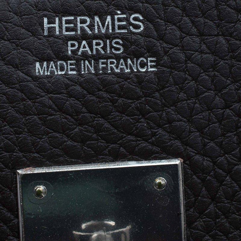 Hermes Choco Brown Clemence Leather Palladium Hardware Birkin 35 Bag 3