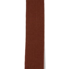 HERMES Chocolat brown Courchevel leather & canvas SANGLE KELLY 50mm Bag Strap