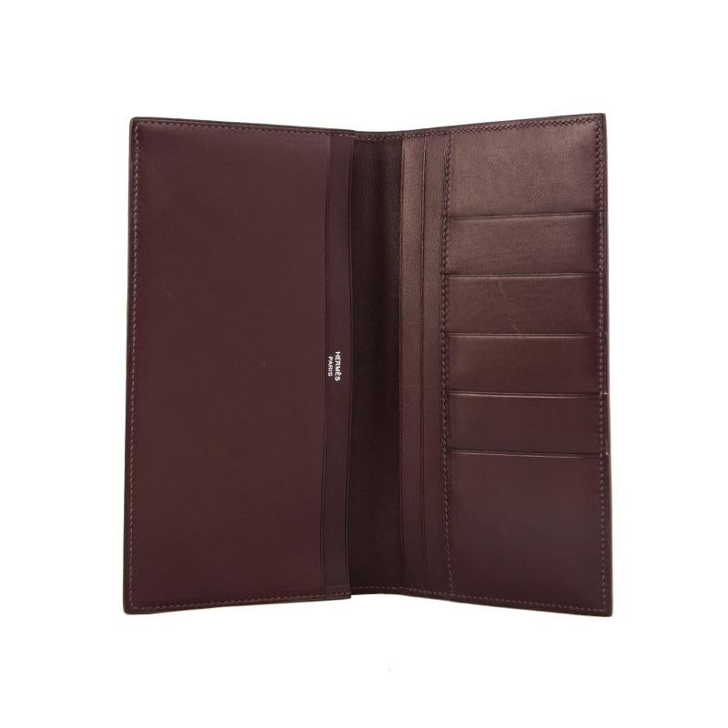 Men's HERMES Chocolat brown Swift leather CITIZEN LONG Wallet