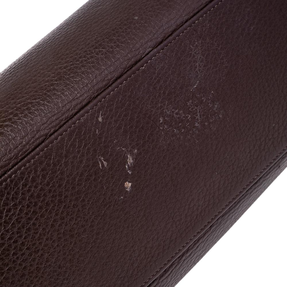 Hermes Chocolat Taurillon Clemence Leather Gold Hardware Kelly Retourne 32 Bag 1