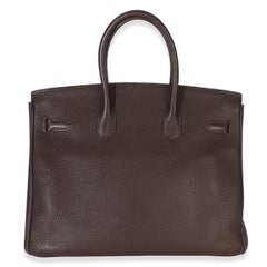 Hermès Chocolat Togo Birkin 35 PHW