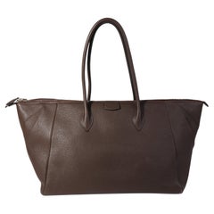 Hermès Chocolat Togo Paris-Bombay Duffle Bag PHW