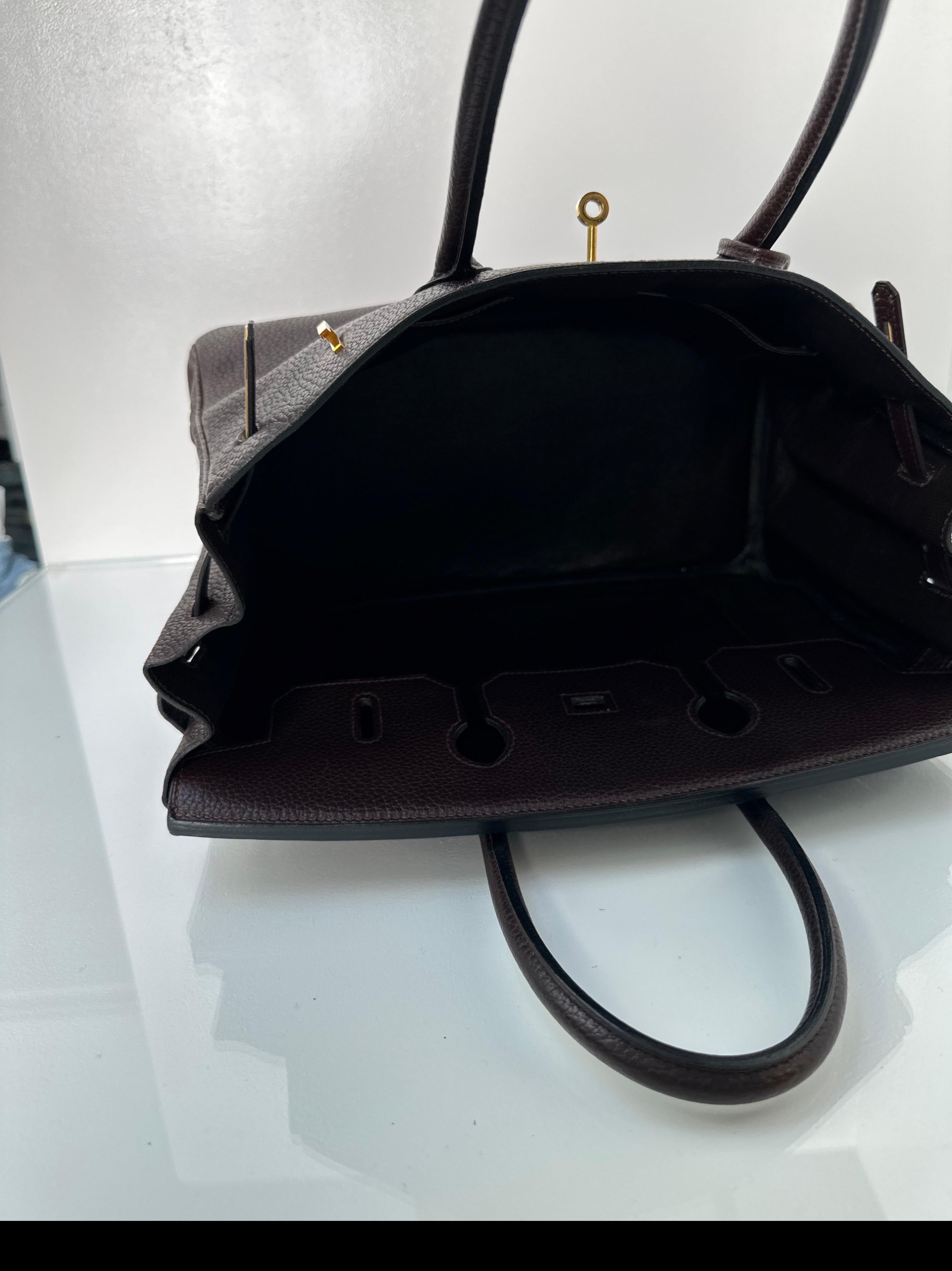 Hermes Chocolate Birkin 35 Bag 9