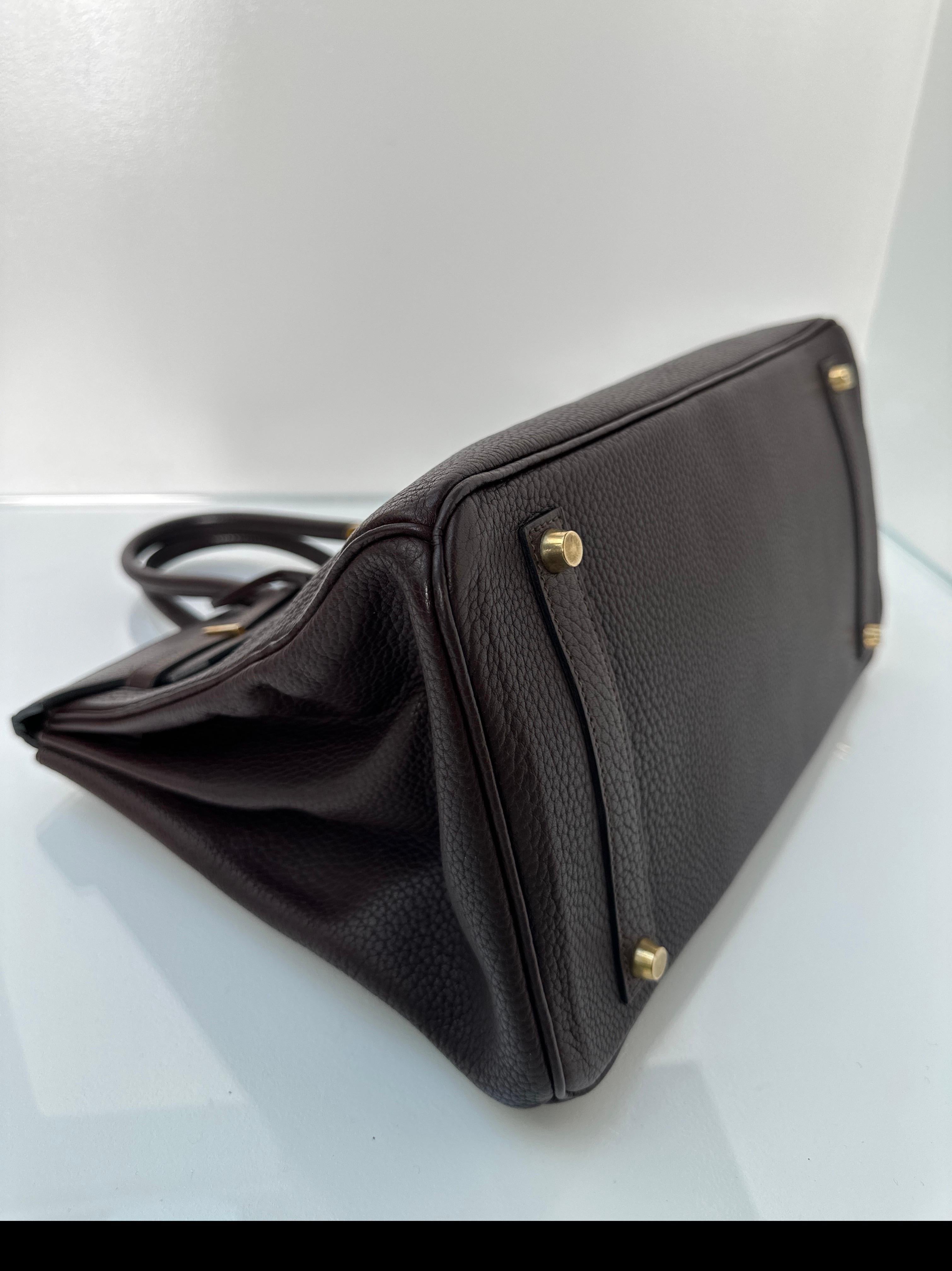 Hermes Chocolate Birkin 35 Bag 2