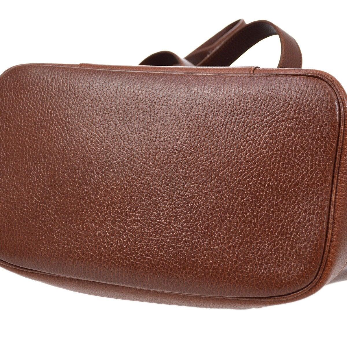 chocolate brown leather purse