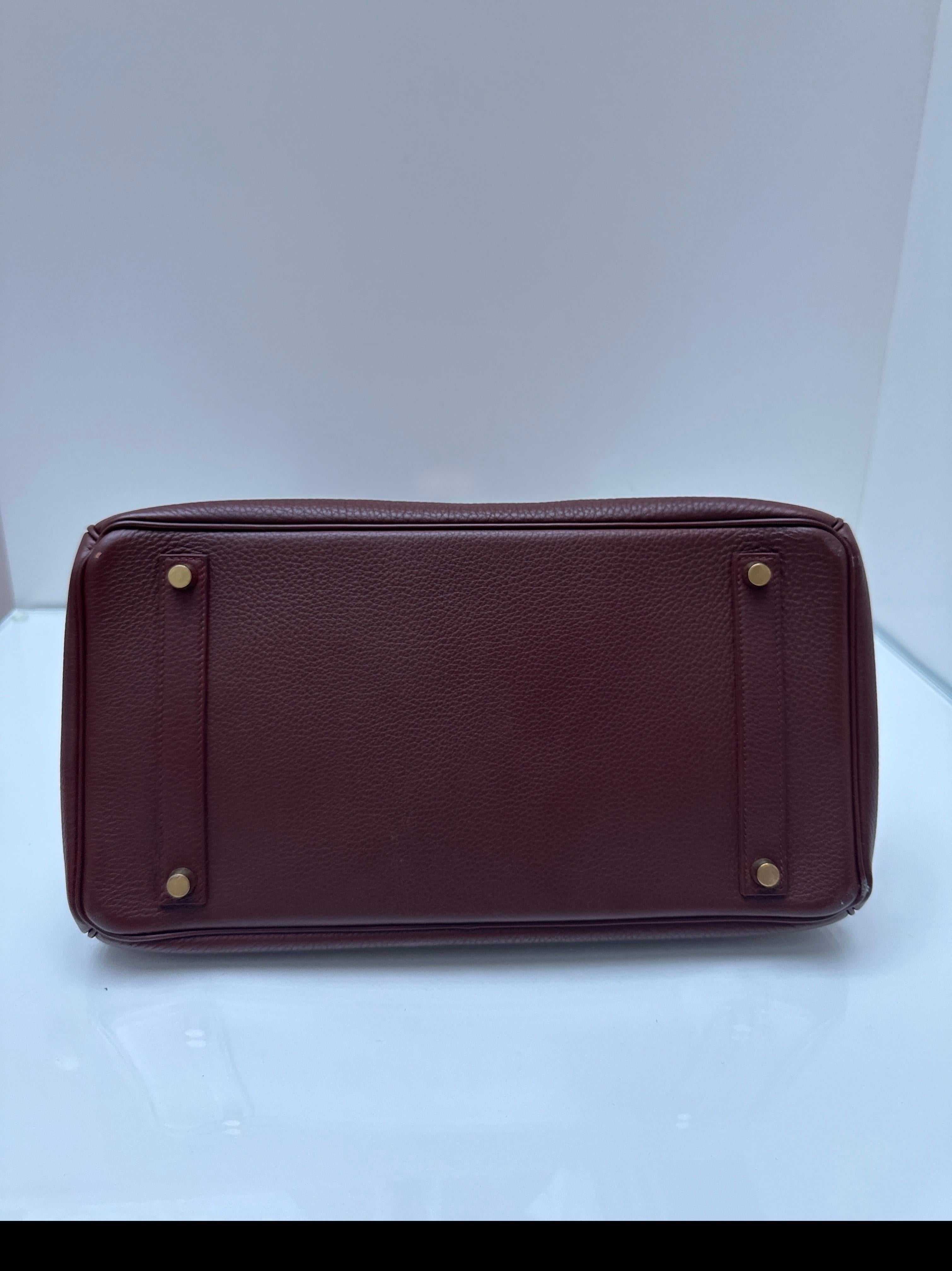 Hermes Chocolate Brown Birkin 35 Bag For Sale 11