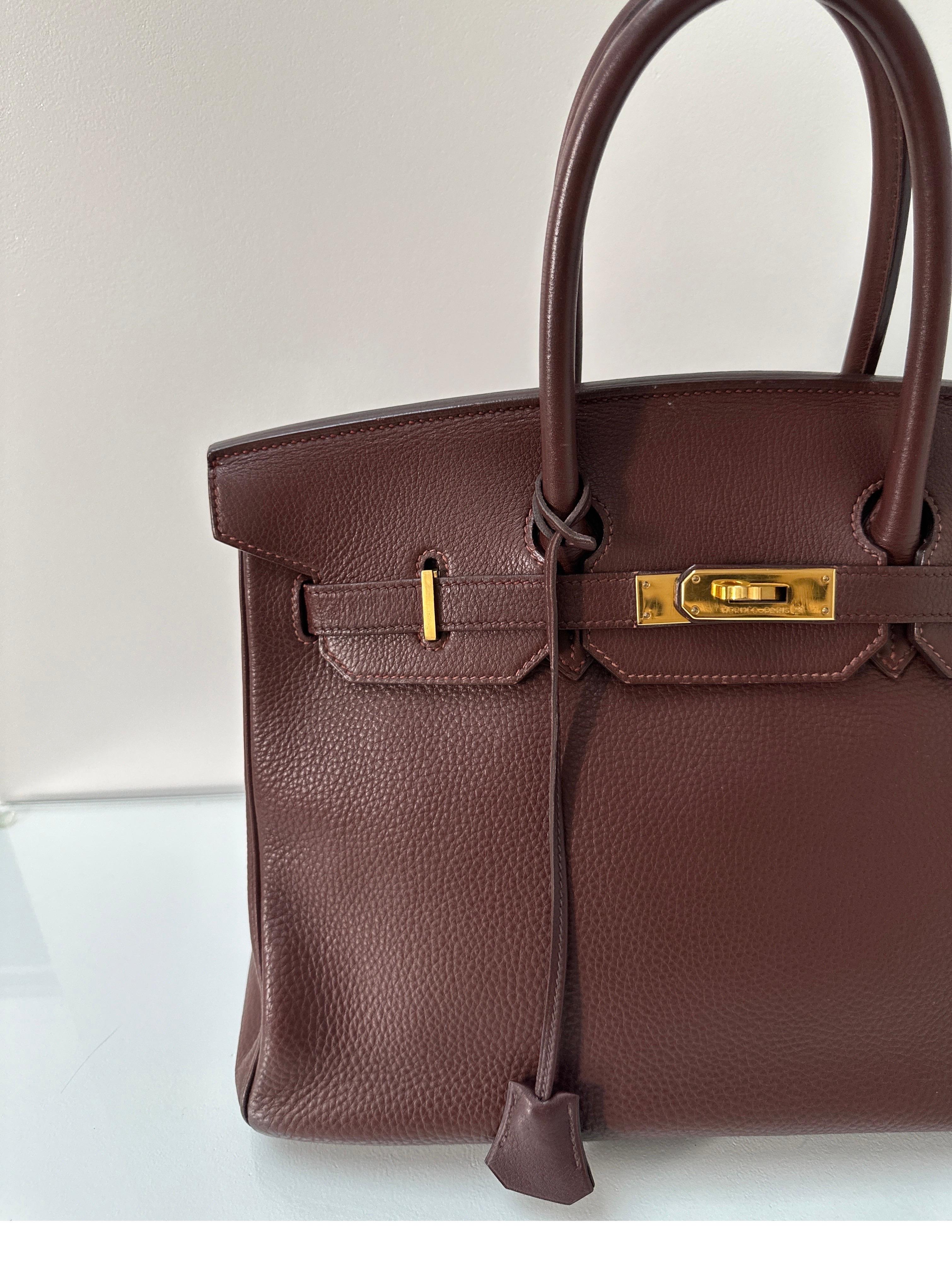 Hermes Chocolate Brown  Birkin 35 Bag 15