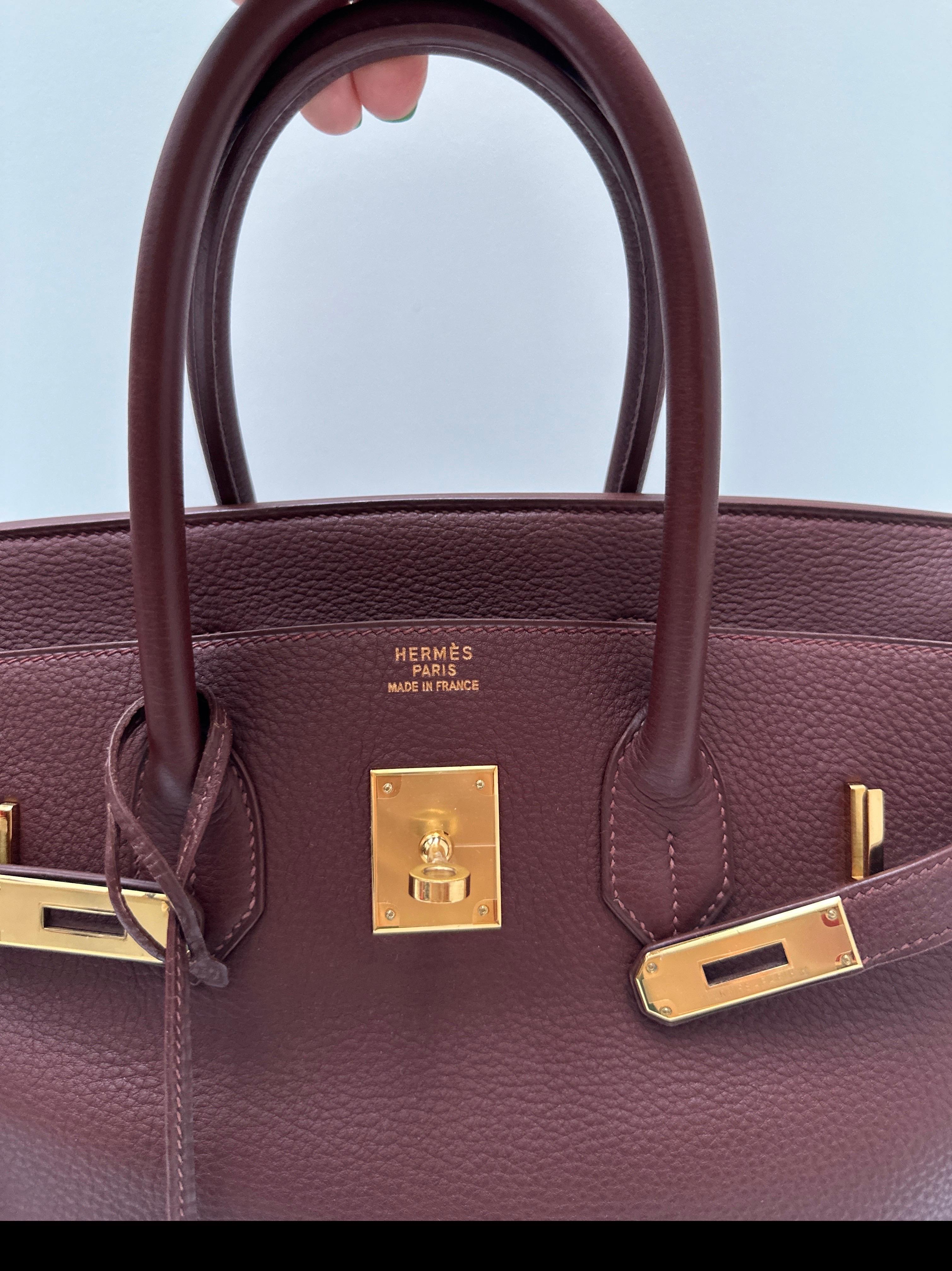 Hermes Chocolate Brown Birkin 35 Bag For Sale 4