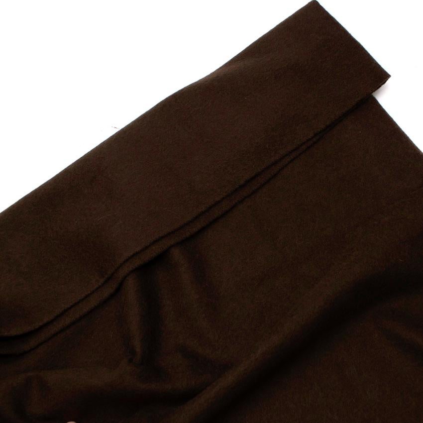 Women's or Men's Hermes Chocolate Brown Shawl For Sale