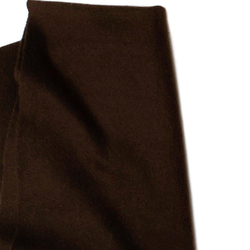 Hermes Chocolate Brown Shawl For Sale 2
