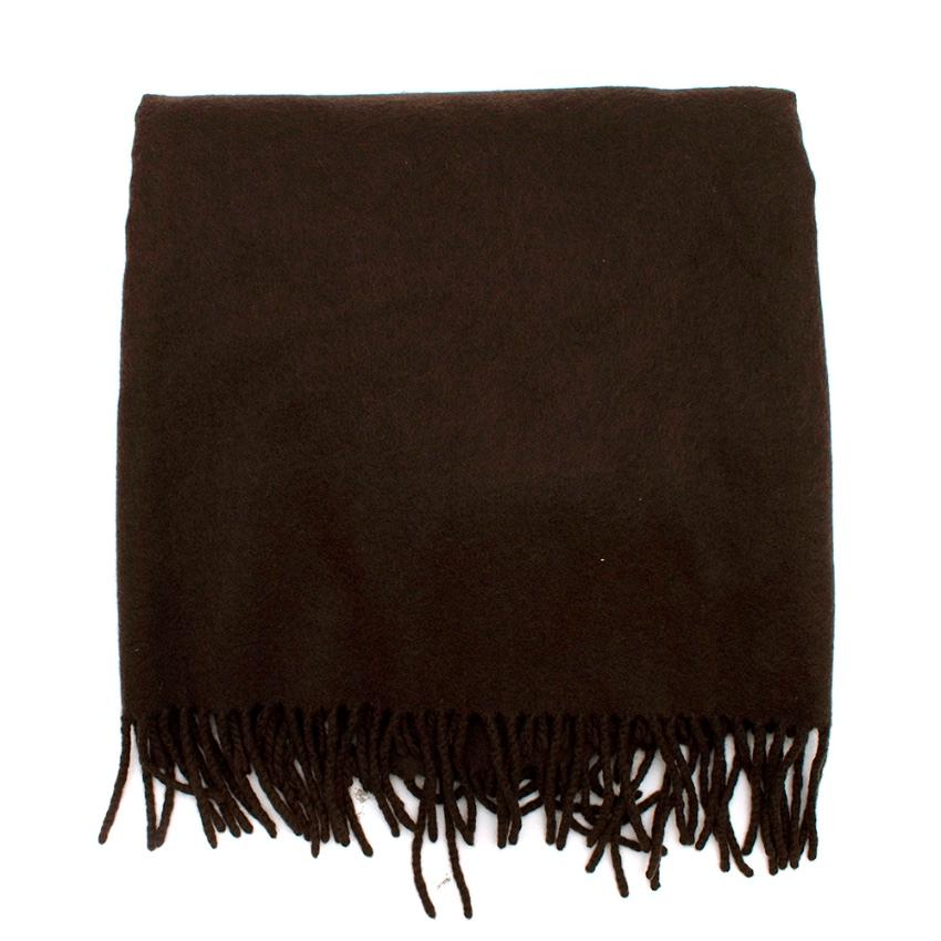Hermes Chocolate Brown Shawl For Sale 4