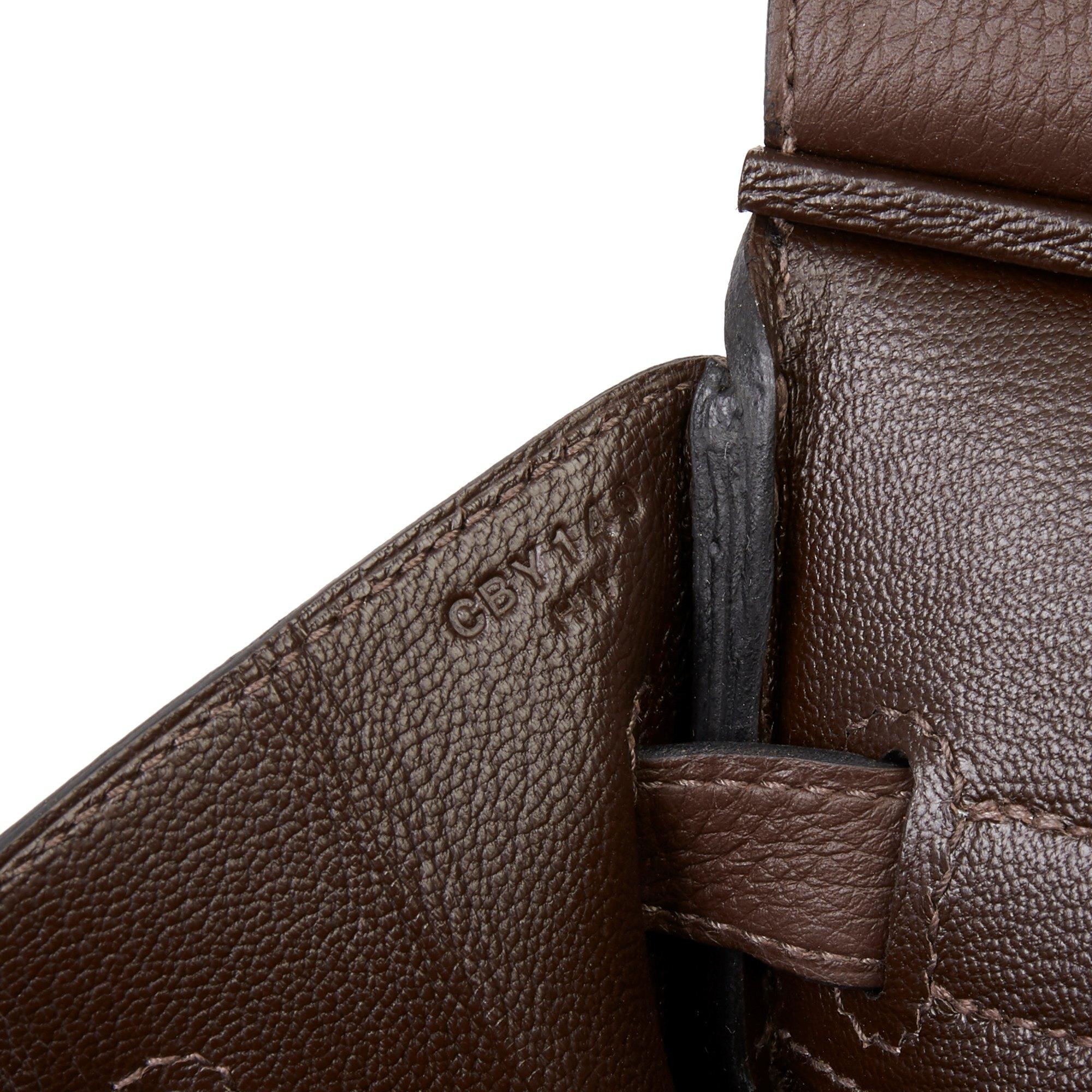 Hermes Chocolate Brown Togo Leather Birkin 30cm 1