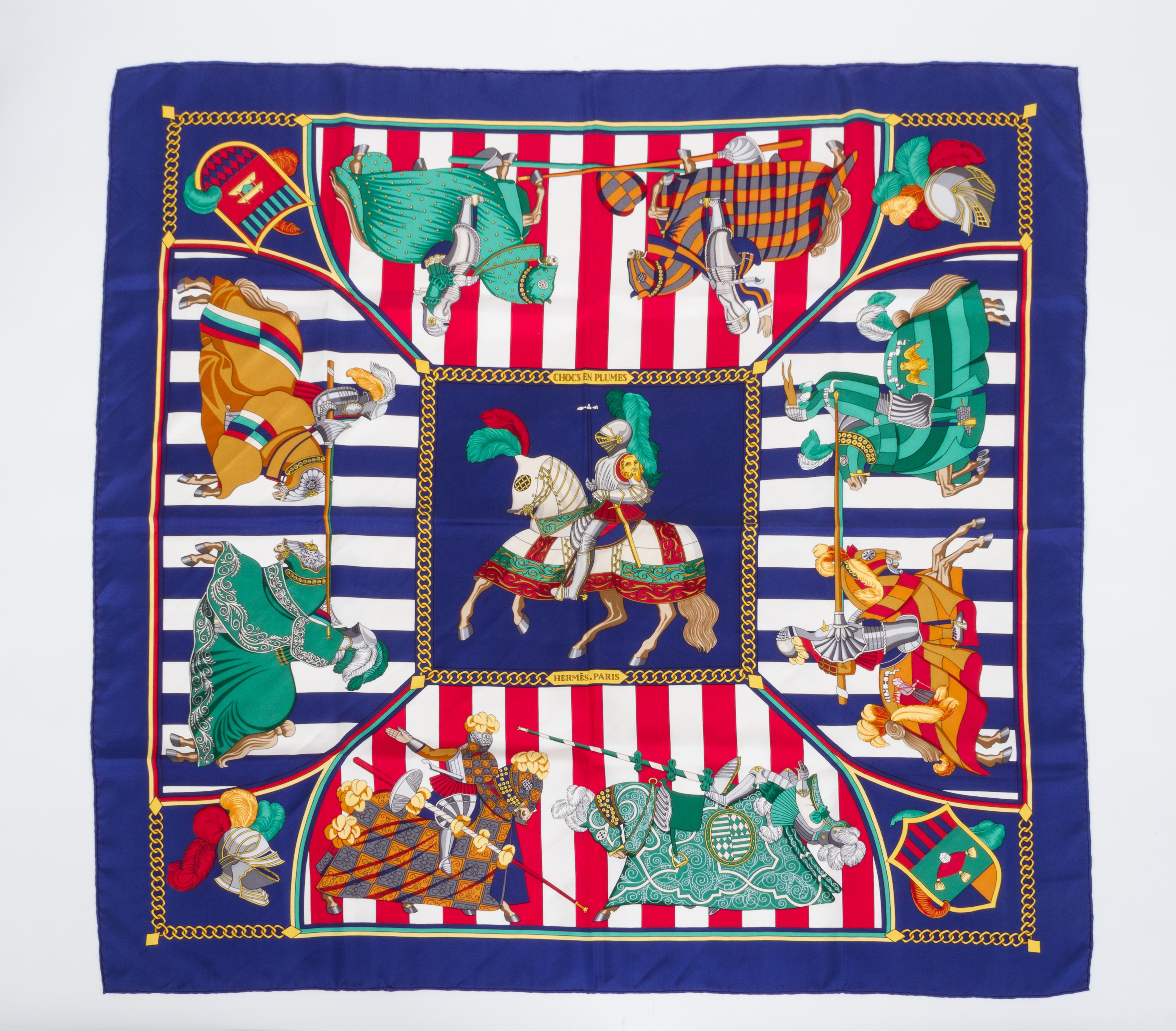 hermes plumes scarf