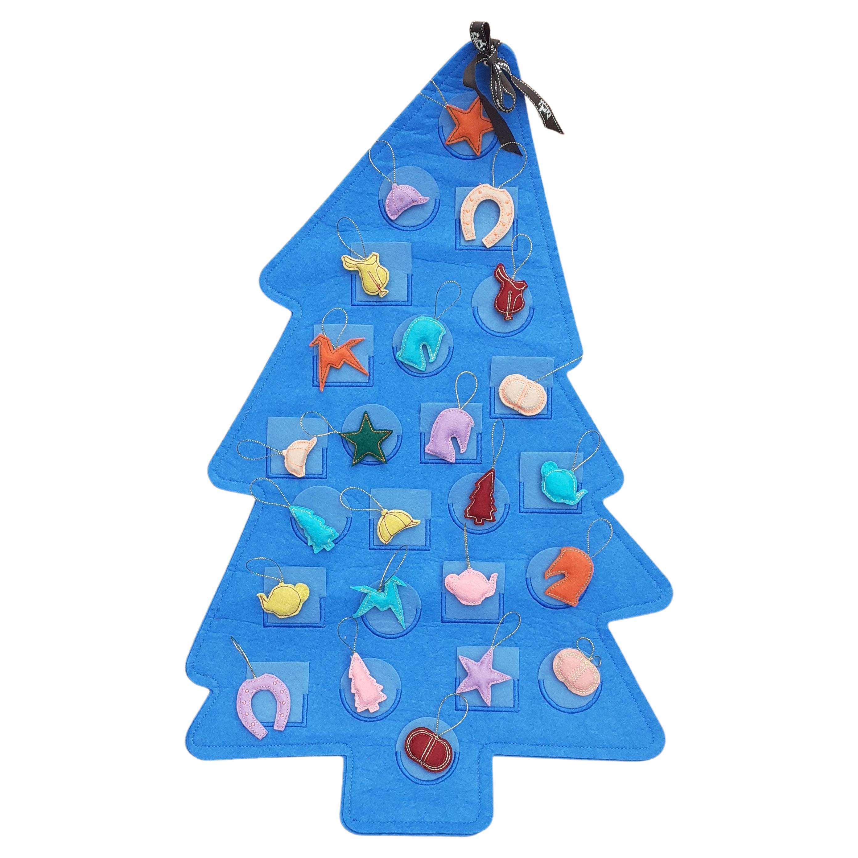 Hermès Christmas Tree Fir Advent Calendar Equestrian Theme Full For Sale