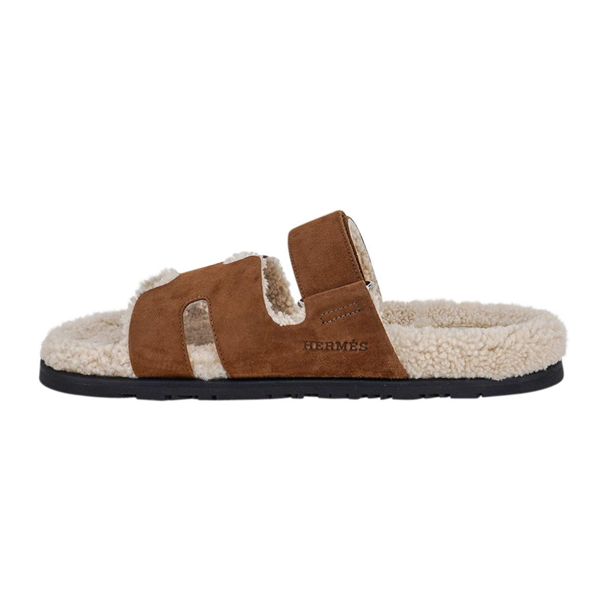 hermes fuzzy chypre sandals