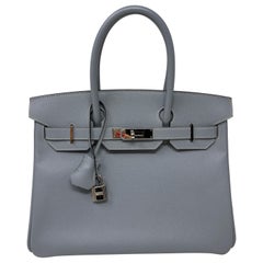 Hermes Ciel Birkin 30 Bag
