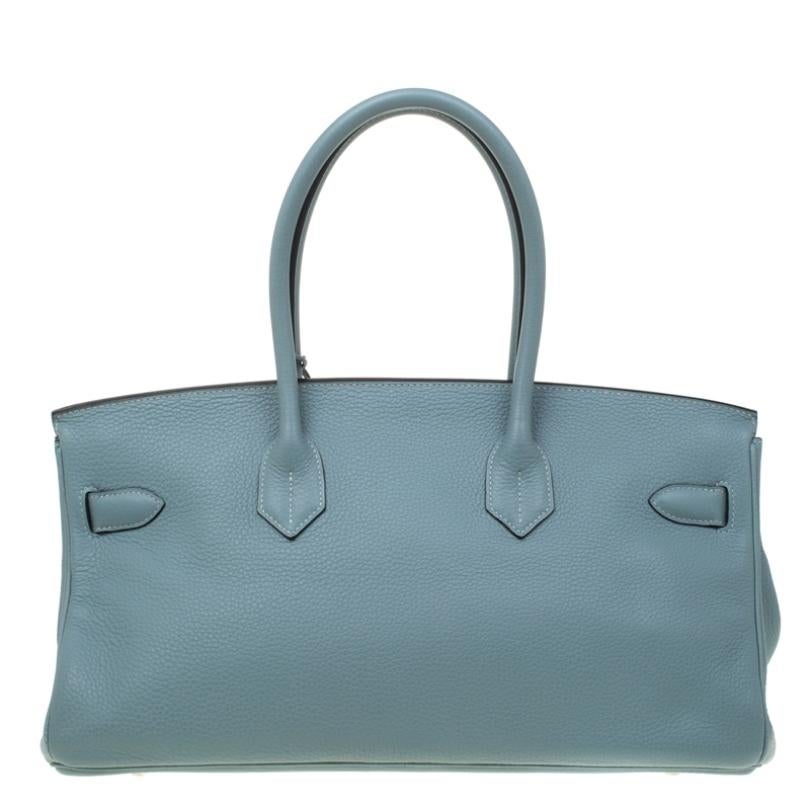 One of the most iconic bags, the Hermes Birkin 42 will make a standout addition to your collection. The Birkin is a timeless classic that never goes out of style. The bag is crafted from Clemence leather and has palladium hardware. Slouchy in design