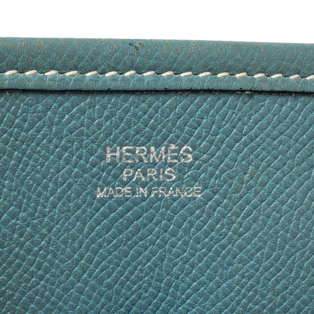 Hermes Ciel Epsom Leather Evelyne I PM Bag 1