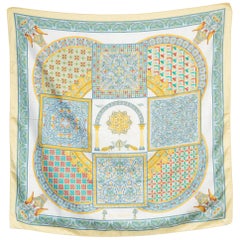 Byzantiner Seidenschal von J.Abadie mit Zellen von Hermès
